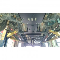 Toyota Sequoia (07-14) aliuminių dugno apsaugų komplektas su gervės padu
