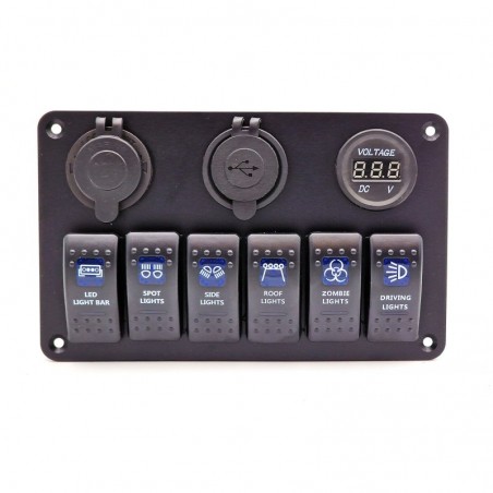 6x  Accessory Switch Panel