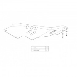 Ford F150 (09-14) Aluminum Transfer Case Skid Plate